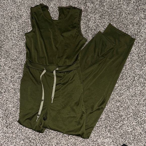 Pants - Olive Green Jumpsuit